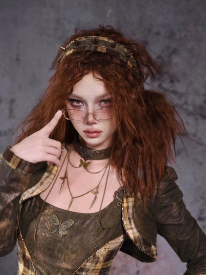 Virtual Orbit Y2K Butterfly Choker Necklace