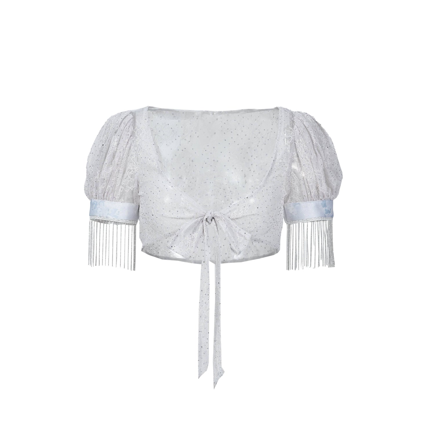 Virtual_Orbit_Y2k_Lace_Mesh_Polka_Dot_Puff_Sleeve_Tie_Front_Women&