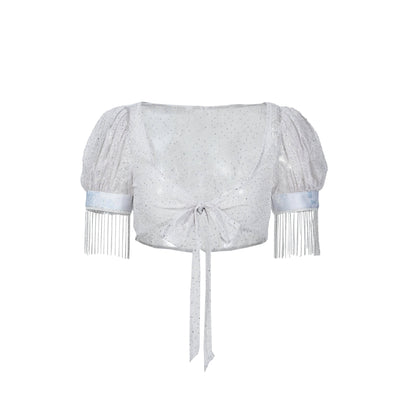 Virtual_Orbit_Y2k_Lace_Mesh_Polka_Dot_Puff_Sleeve_Tie_Front_Women&
