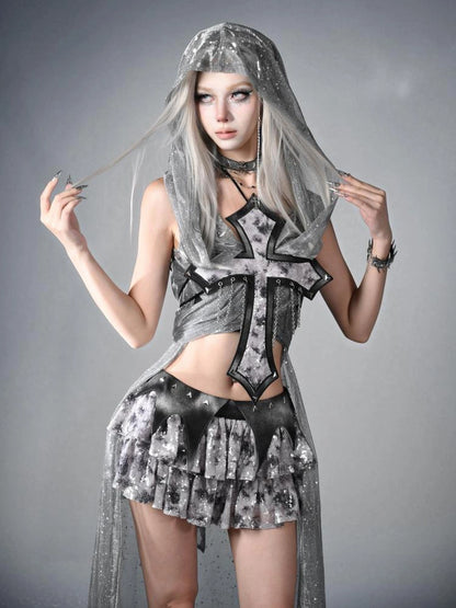 Virtual Orbit Y3K Cyber Wasteland Hooded Duster