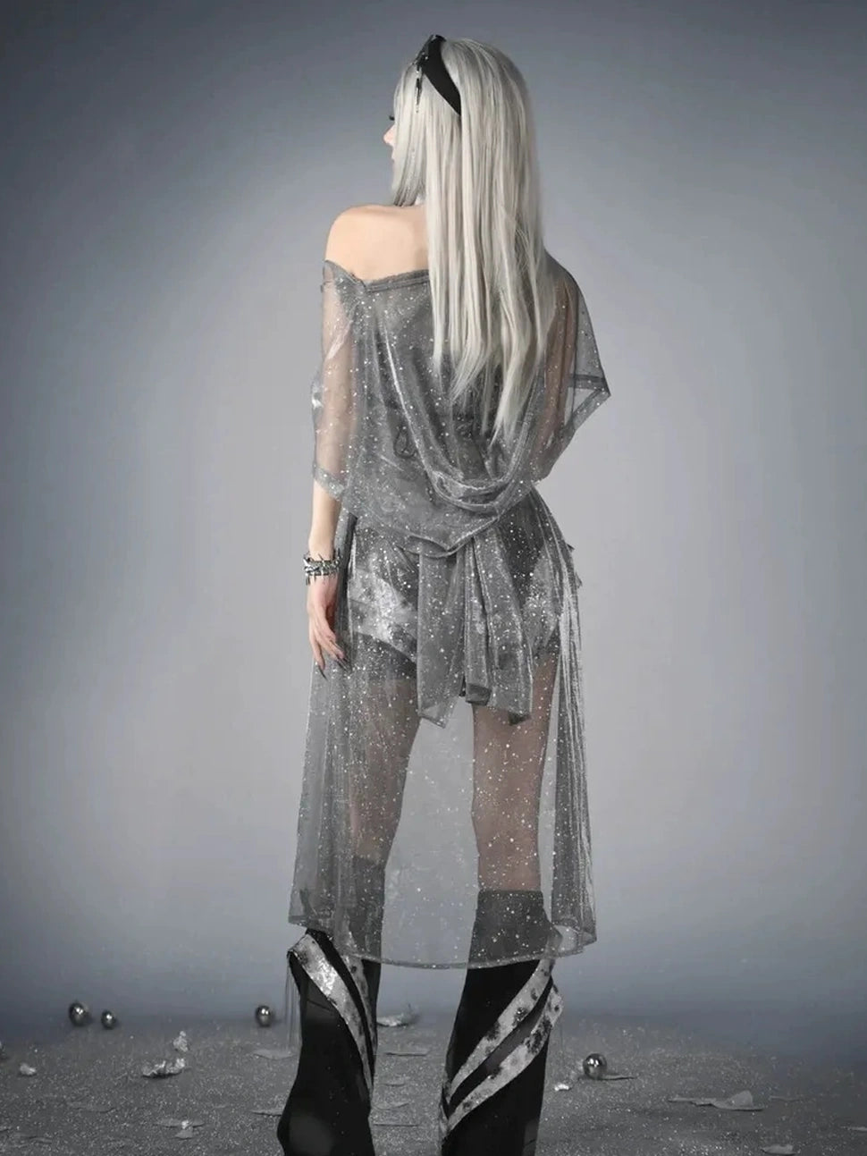 Virtual Orbit Y3K Cyber Wasteland Hooded Duster
