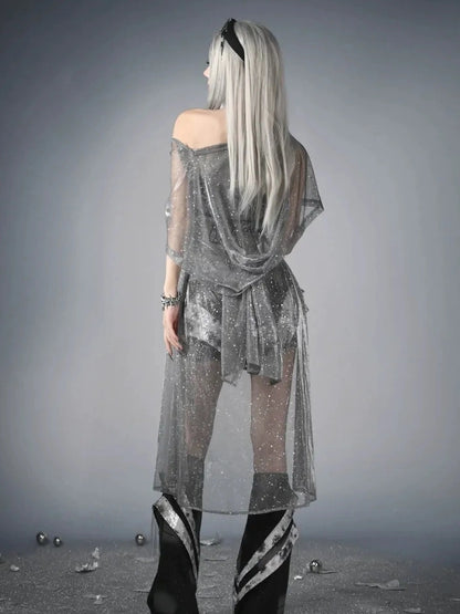 Virtual Orbit Y3K Cyber Wasteland Hooded Duster