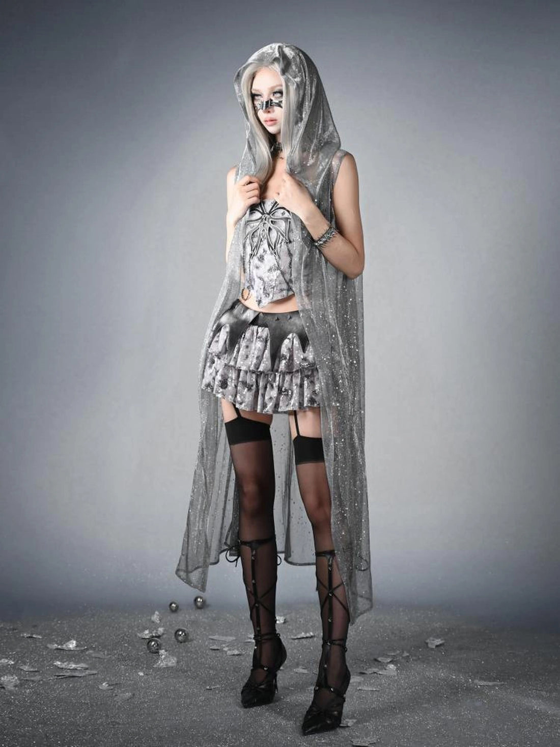 Virtual Orbit Y3K Cyber Wasteland Hooded Duster