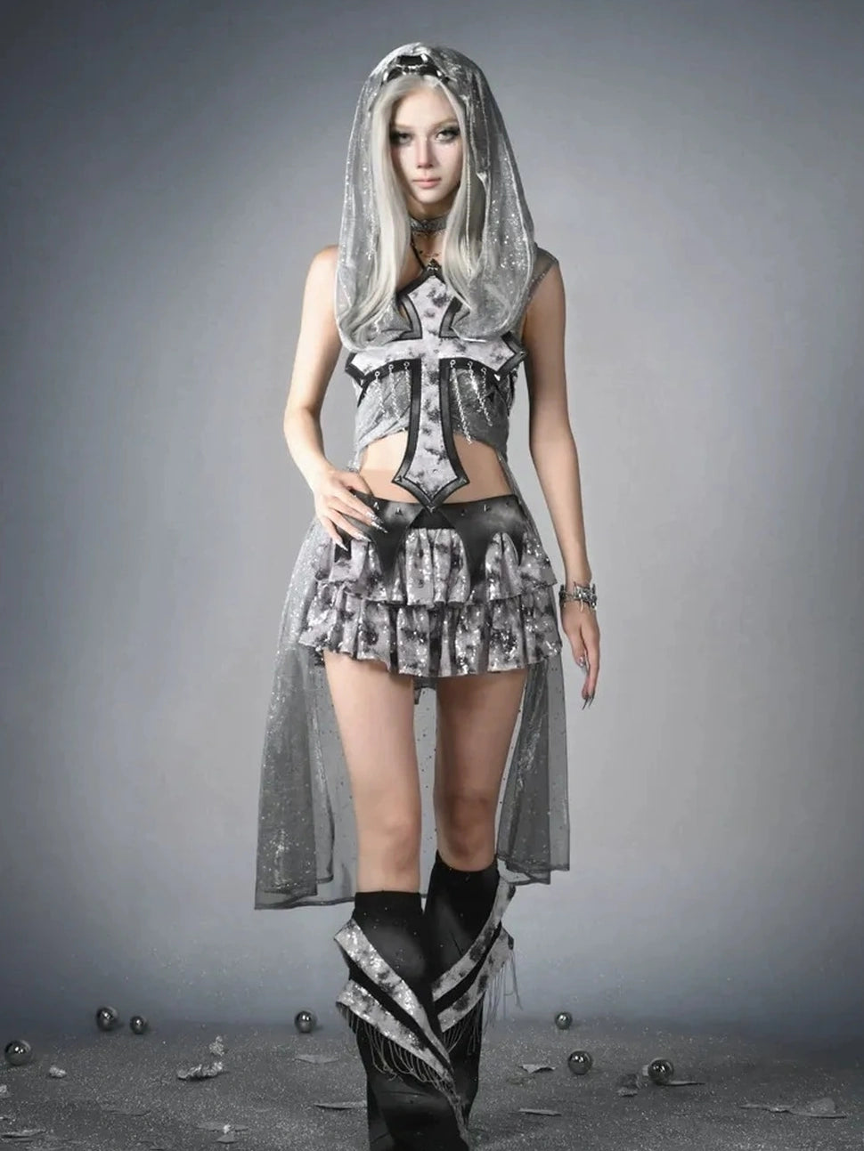 Virtual Orbit Y3K Cyber Wasteland Hooded Duster