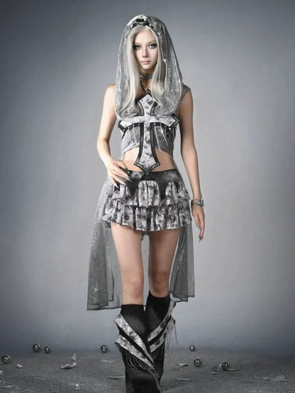 Virtual Orbit Y3K Cyber Wasteland Hooded Duster