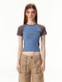 Vone_SheeE_American_Retro_Color_Block_Letter_Print_Short_Sleeve_Slim_Fit_Women&