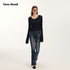 Vone_SheeE_American_Retro_U_Neck_Slim_Fit_Long_Sleeve_Pullover_Knit_Women&