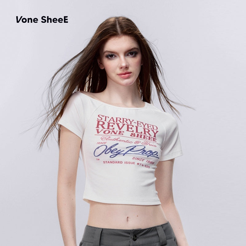 Vone_SheeE_Asymmetric_Retro_Graphic_Short_Sleeve_Women&