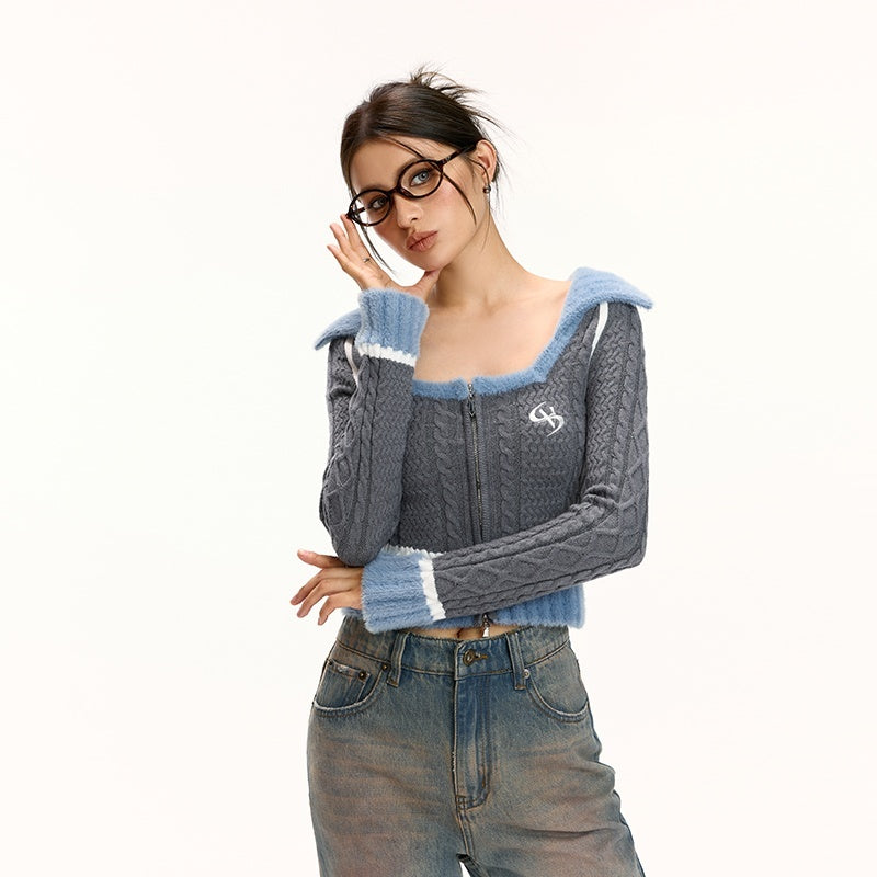 Vone_SheeE_Color_Block_Square_Neck_Zip_Up_Women&