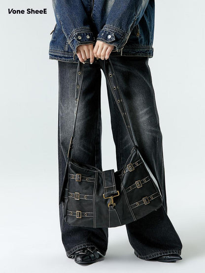 Vone SheeE Color Block Wide Strap Modern Women&