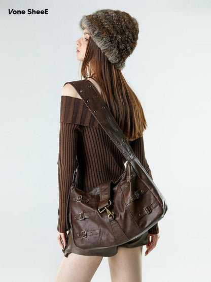 Vone SheeE Color Block Wide Strap Modern Women&