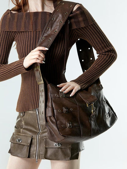 Vone SheeE Color Block Wide Strap Modern Women&