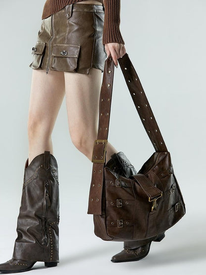 Vone SheeE Color Block Wide Strap Modern Women&