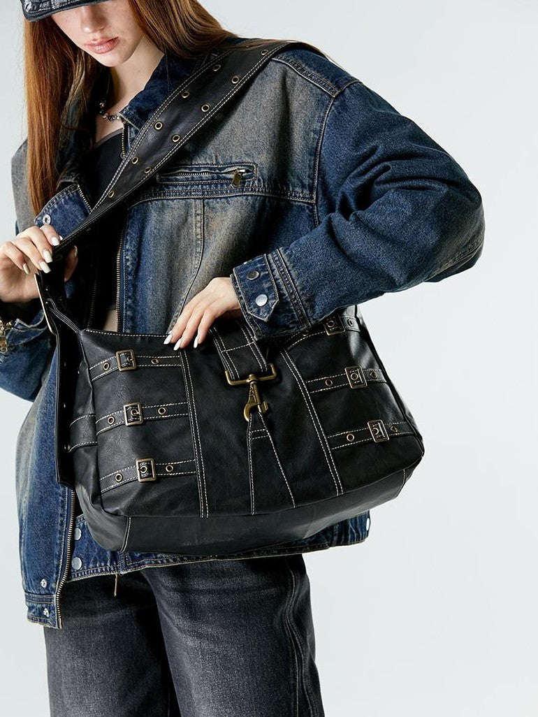 Vone SheeE Color Block Wide Strap Modern Women&