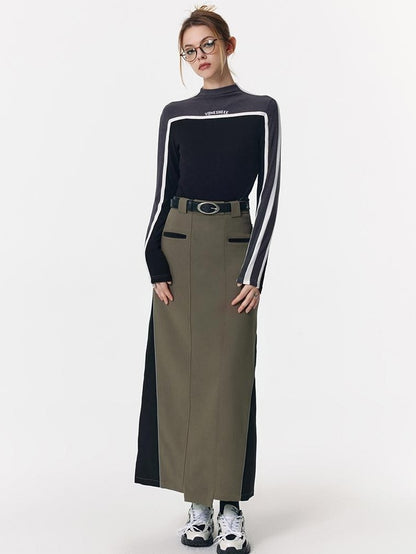 Vone SheeE Colorblock Patchwork Sporty Straight Women&