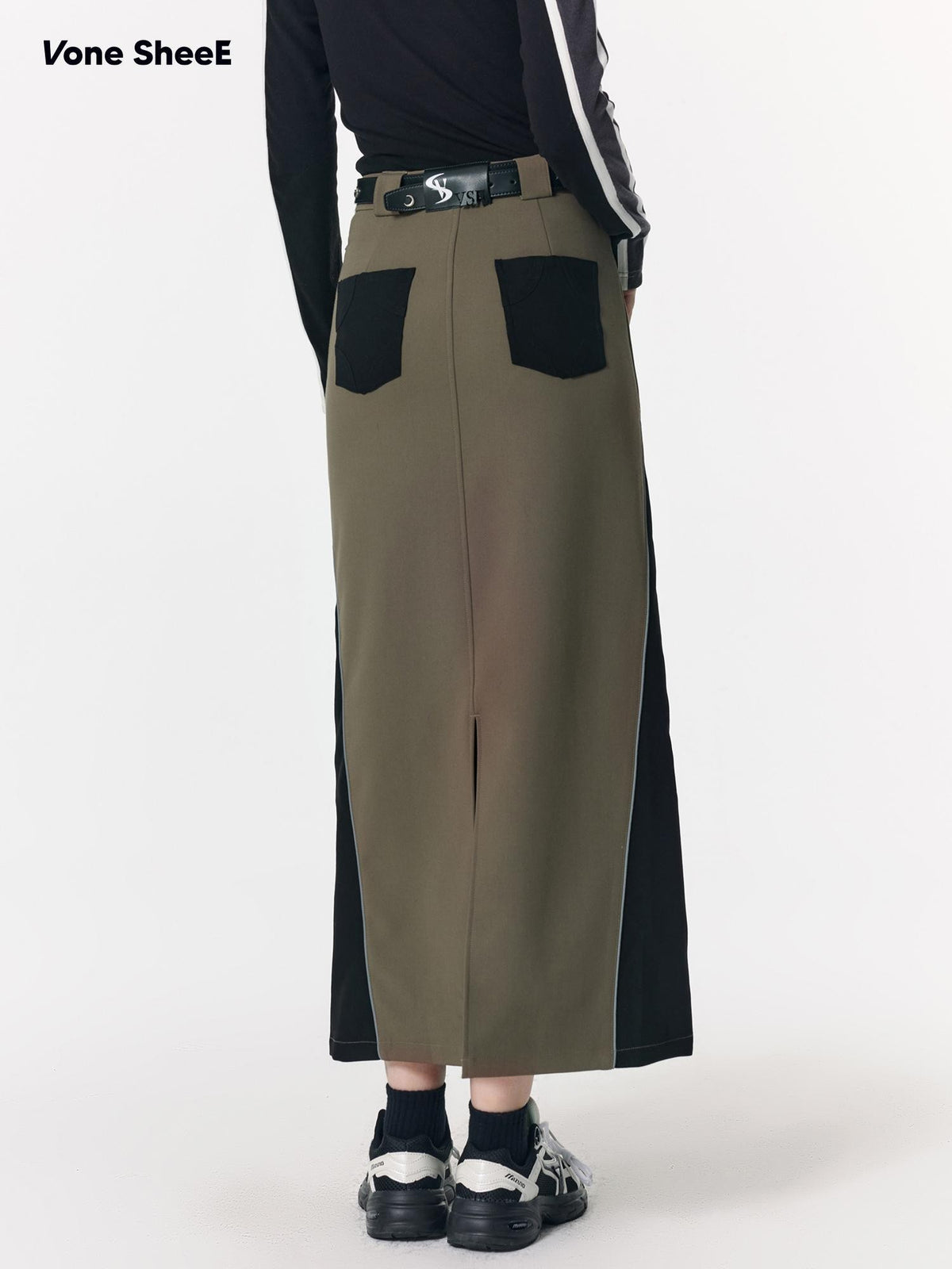 Vone SheeE Colorblock Patchwork Sporty Straight Women&