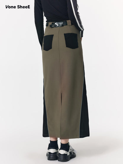 Vone SheeE Colorblock Patchwork Sporty Straight Women&