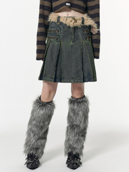 Vone_SheeE_Distressed_Washed_Removable_Fur_Collar_Quilted_Women&