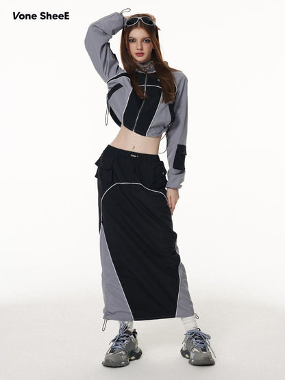 Vone SheeE Drawstring Utility Pocket Women&
