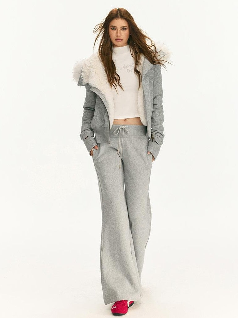 Vone SheeE Faux Fur Lined Color Block Short Length Women&