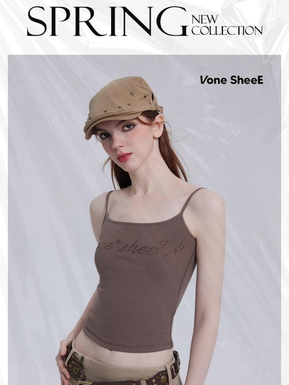 Vone SheeE Rhinestone Graphic Slim Fit Women&