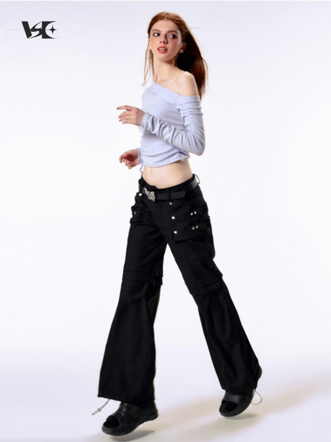 Vone SheeE Slim Fit Drawstring Side Cropped Solid Women&