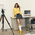 Vone_SheeE_Slim_Fit_Solid_Color_Round_Neck_Long_Sleeve_Button_Down_Women&