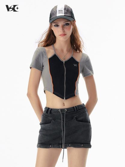 Vone SheeE Solid Color Slim Fit Short Sleeve Women&