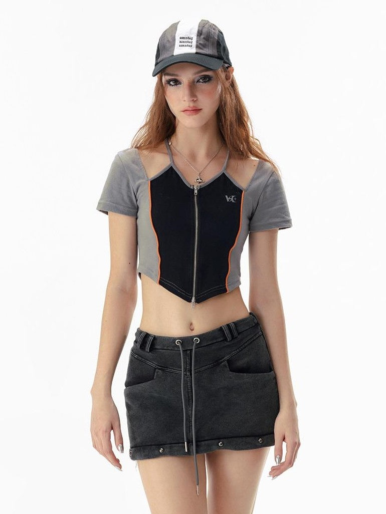 Vone SheeE Solid Color Slim Fit Short Sleeve Women&