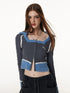 Vone_SheeE_Sweet_Cool_Square_Neck_Zipper_Slim_Fit_Knit_Women&