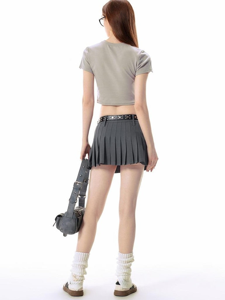 Vone SheeE Tie Dye Print Color Block Short Sleeve Women&