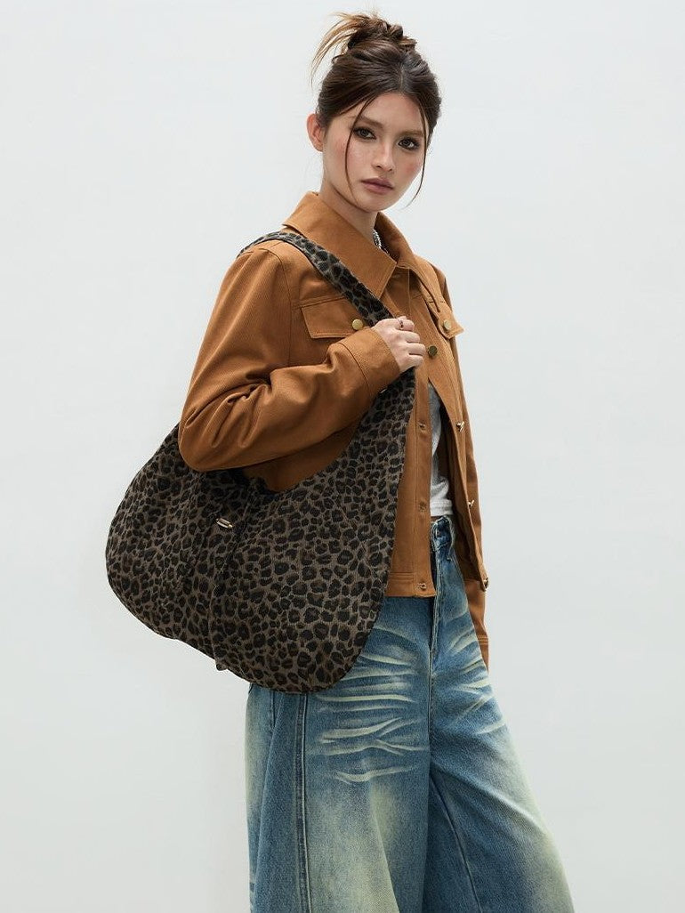 Vone SheeE Vintage Brown Denim Solid Button Loose Fit Women&