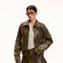 Vone_SheeE_Vintage_Brown_Faux_Leather_Zip_Jacket_Pleated_Skirt_Women&