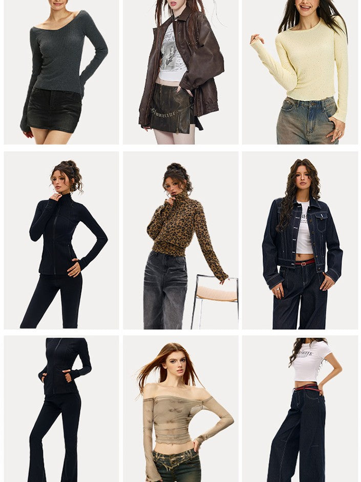 Vone SheeE Vintage Brown Print Slim Fit Women&