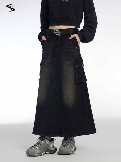 Vone SheeE Vintage Studded A Line Mid Length Women&