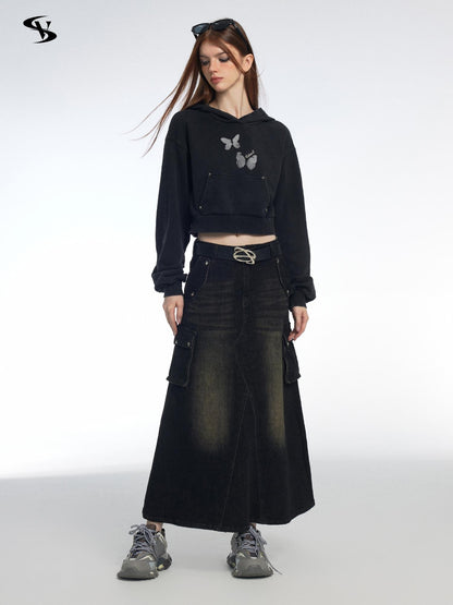 Vone SheeE Vintage Studded A Line Mid Length Women&