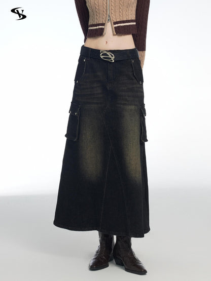 Vone SheeE Vintage Studded A Line Mid Length Women&