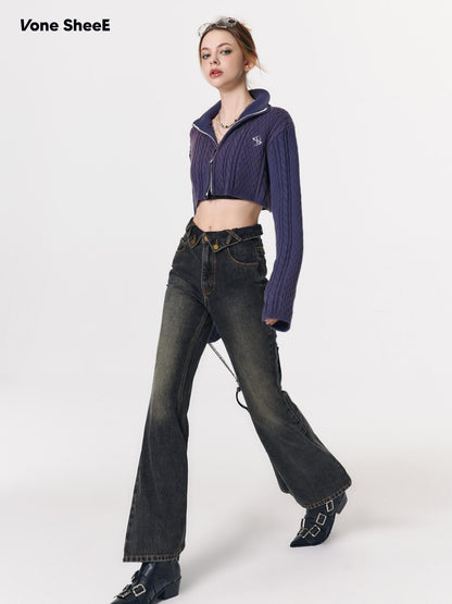 Vone SheeE Vintage Washed Low Rise Slim Fit Women&