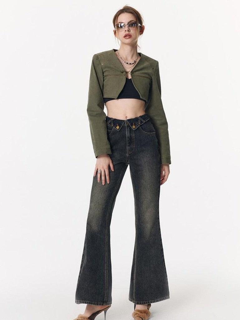Vone SheeE Vintage Washed Low Rise Slim Fit Women&