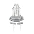 WSW_WUSHENWU_Cross_Print_Gothic_Punk_Grey_White_Sleeveless_Three_Piece_Women&