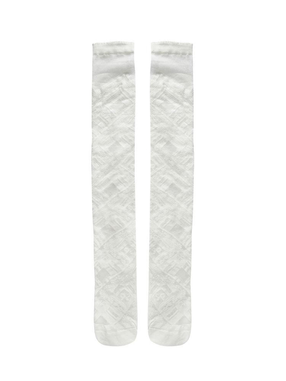 WSW WUSHENWU Gothic Butterfly Lace Up Over Knee White Women&
