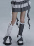 WSW WUSHENWU Gray White Polka Dot Bubble Texture Women&