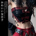 WSW_WUSHENWU_Red_Black_Leather_Biker_Strappy_Cropped_Women&
