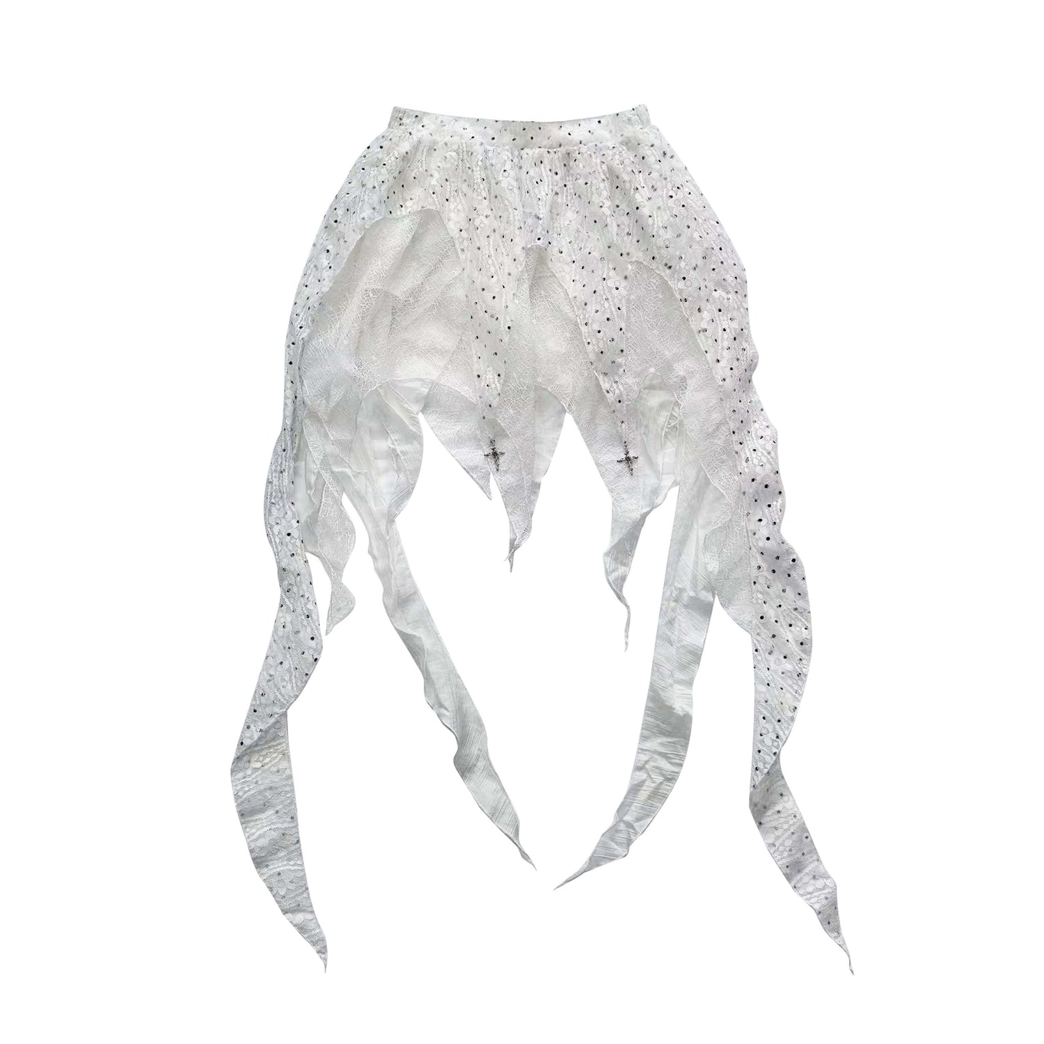 WSW_WUSHENWU_White_Asymmetrical_Patchwork_Distressed_Tie_Women&