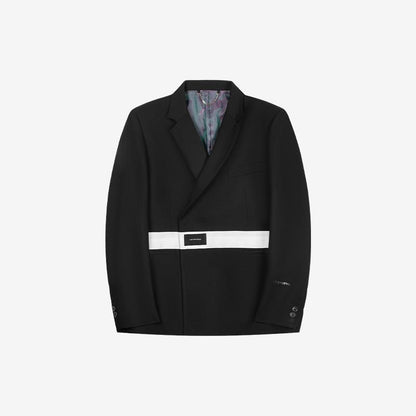 Waist-Split Double-Breasted Casual Blazer