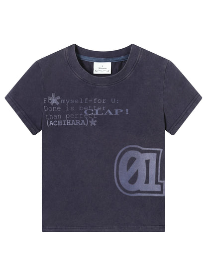 Bye Anxiety Slim Fit Tee