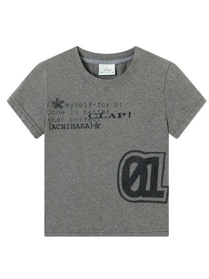 Bye Anxiety Slim Fit Tee