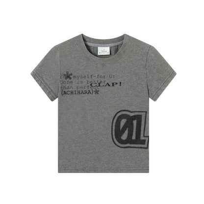 Achihara Bye Anxiety Slim Fit Tee