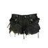 Update OPEN AESTHETIC Distressed Denim Shorts With Detachable Cyberpunk Leggings