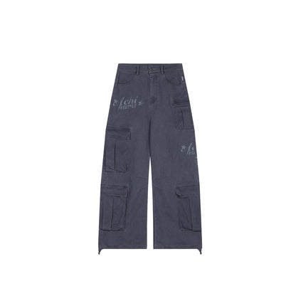 Washed Dye Cargo Pants